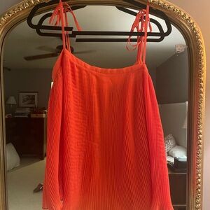 ASOS Vibrant Orange Pleated Camisole